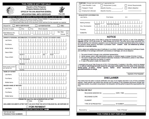 psa birth certificate form pdf|psa requirements for birth certificate.